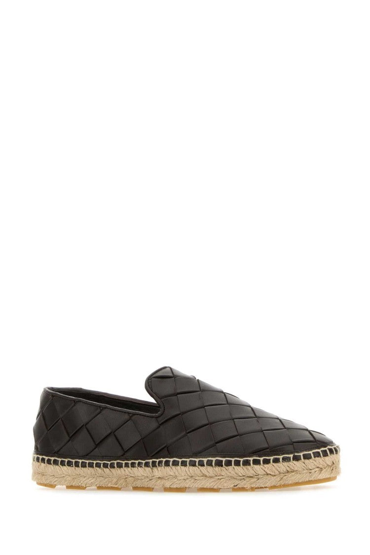 Bottega Veneta Dark Brown Leather Jack Espadrillas