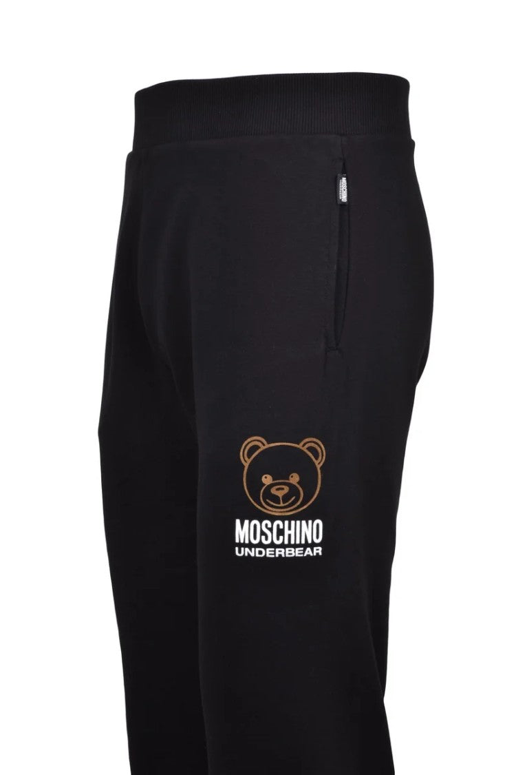 Moschino Tracksuit Bottoms With Elastic Waist And Ribbed Cuffs