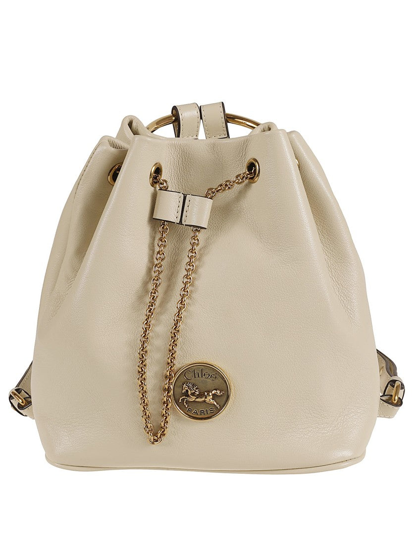 Chloé Small Grained Buffalo Leather Bracelet Backpack