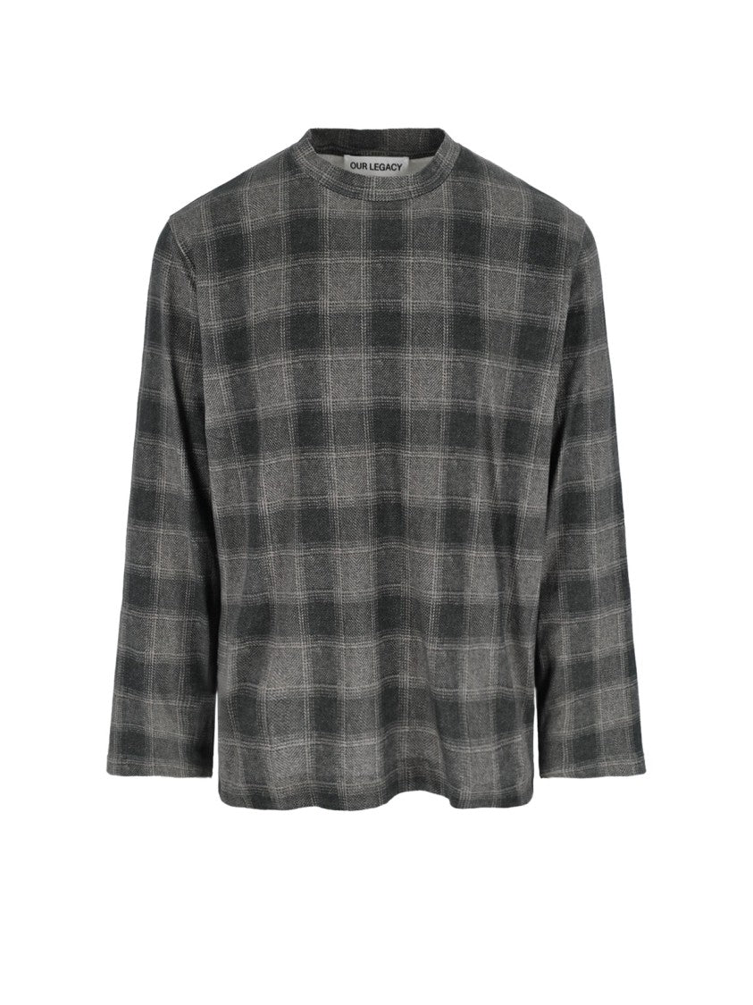 Our Legacy Oakland Check T-Shirt – Grey