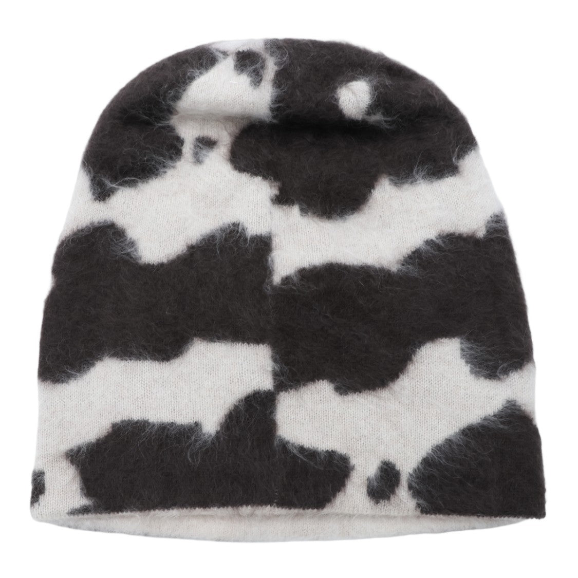 Guest In Residence Cow Print Plush Beanie Hat