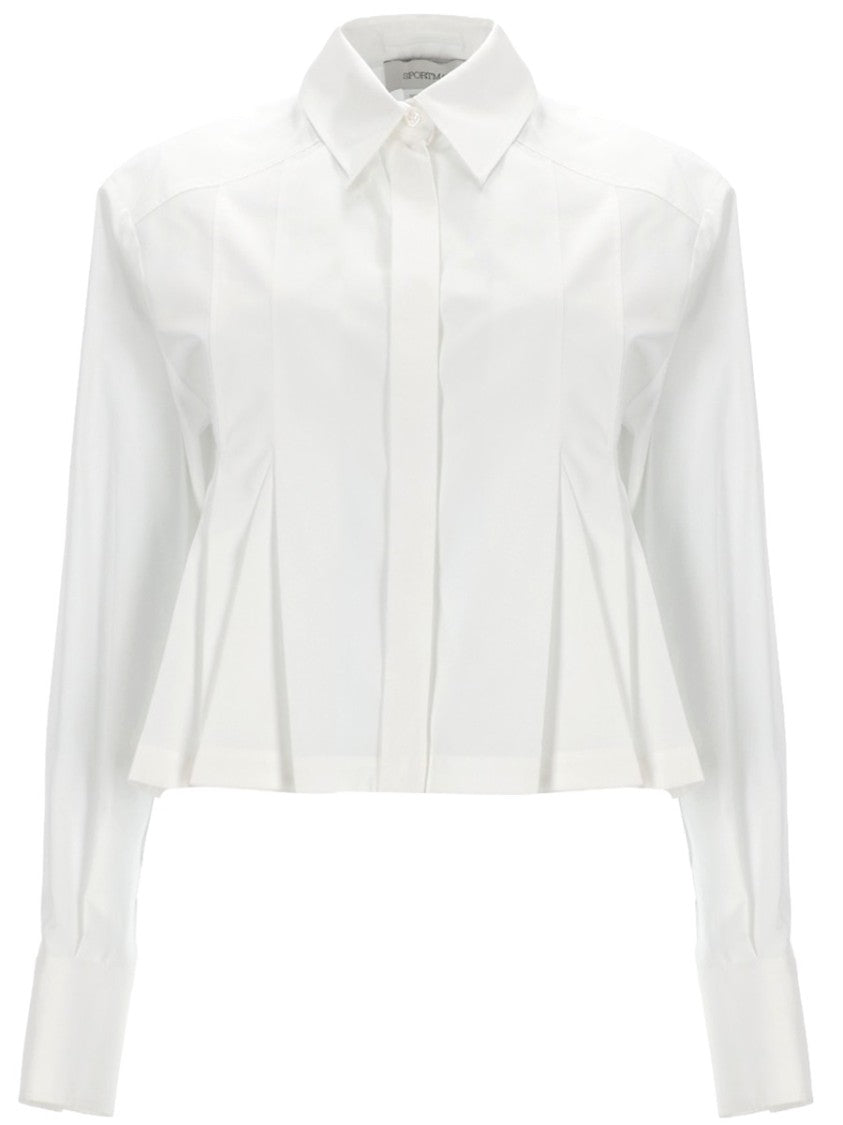 Sportmax Cropped Tailored Cotton Shirt