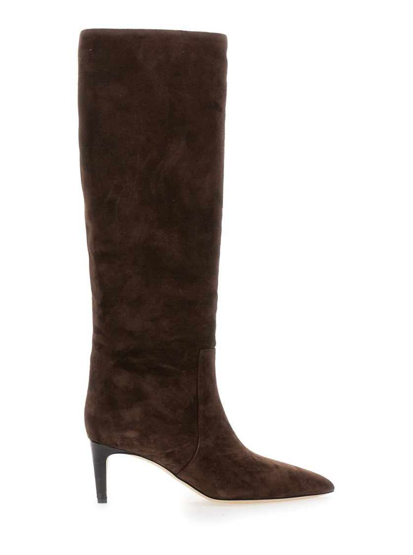 Paris Texas Knee-High Stiletto Boots With Pointed Toe