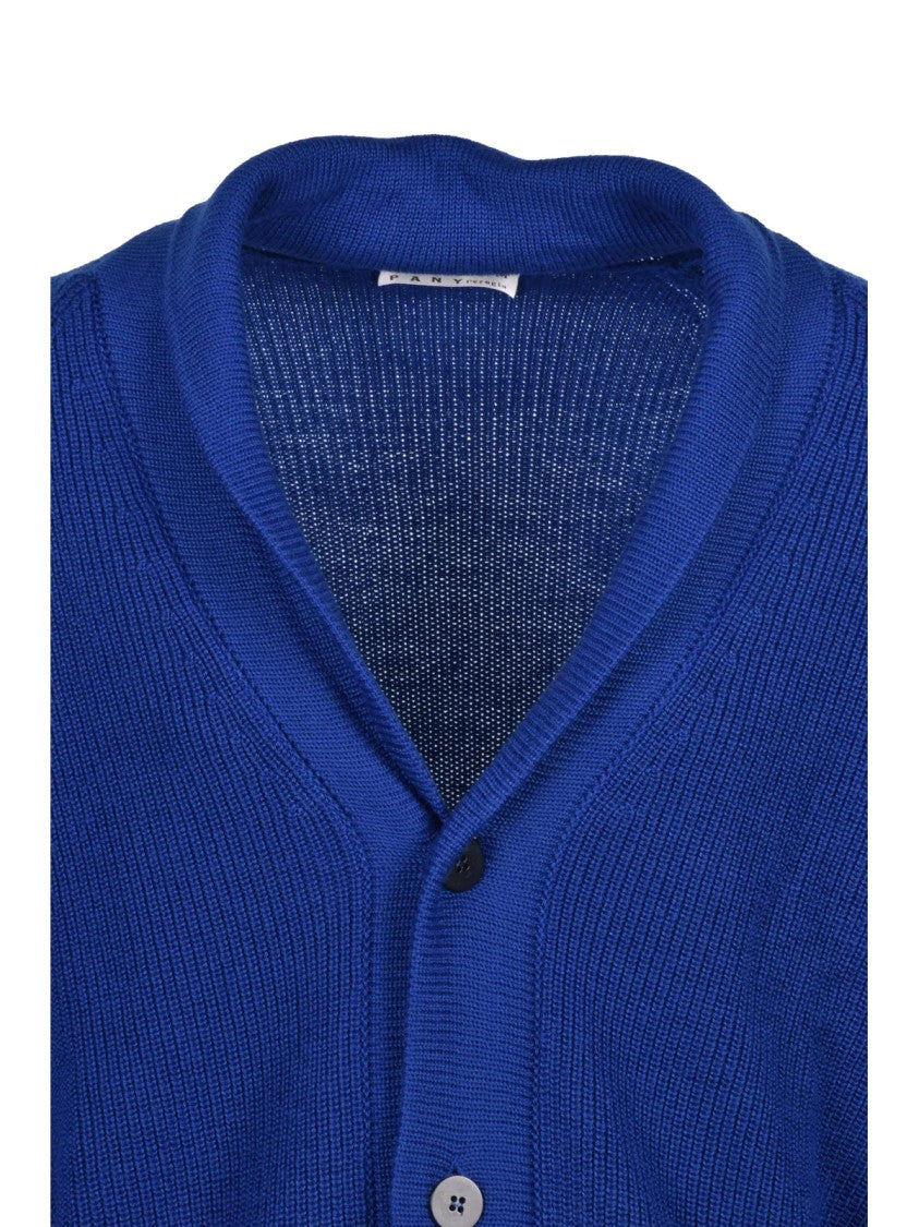 Cashmere Company P. Button-Front Merino Wool And Acrylic Cardigan