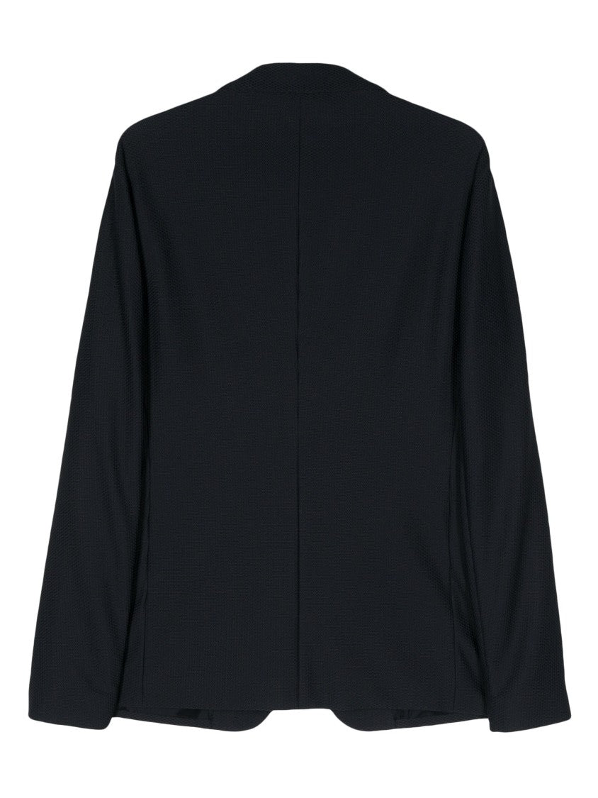 Giorgio Armani Tailored Two-Button Blazer With Notch Lapel
