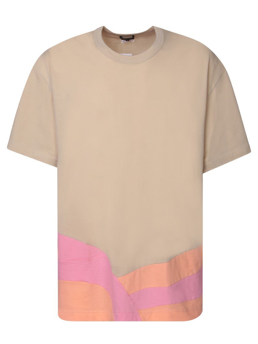 Comme Des Garçons Oversized Printed Grey T-Shirt