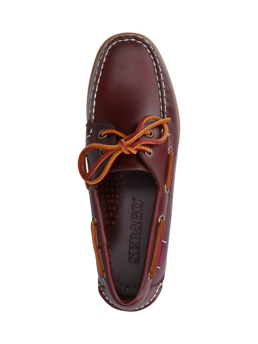 Sebago Classic Boat Shoes In Rich Brown Leather