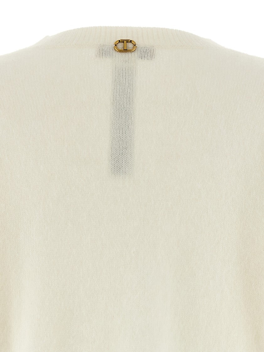 Twin-Set Lace Insert Sweater