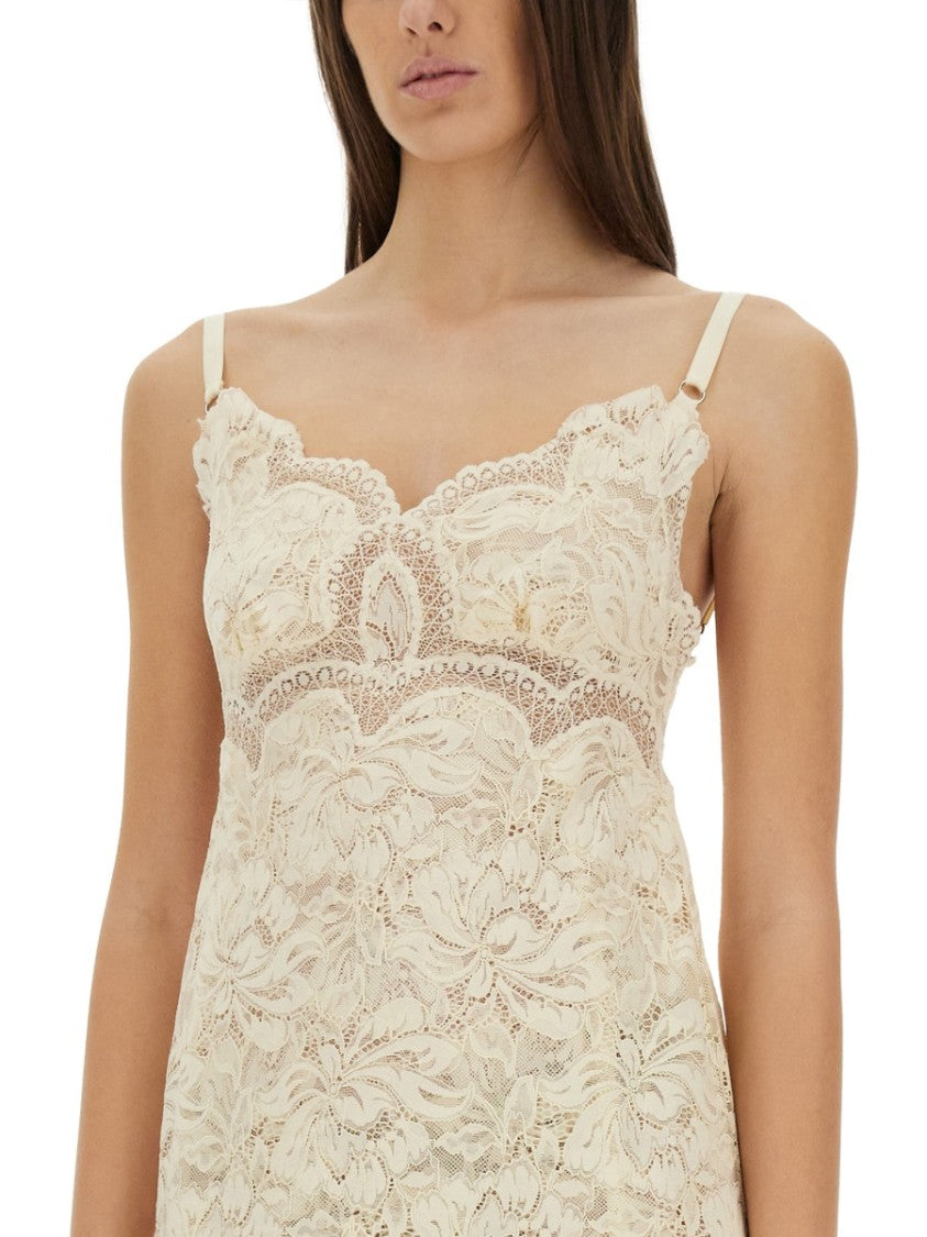 Rabanne Floral Lace Maxi Dress