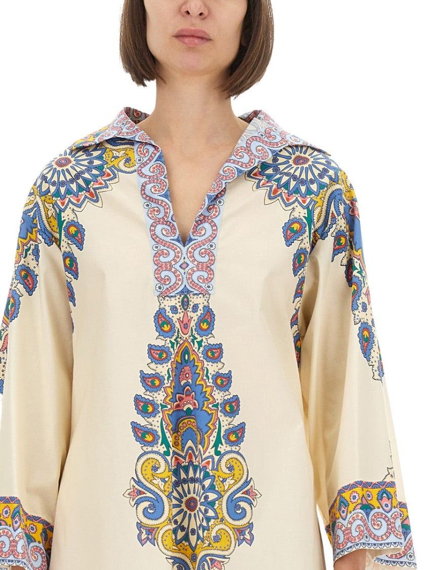 Etro Bohemian Print Cover-Up Dress