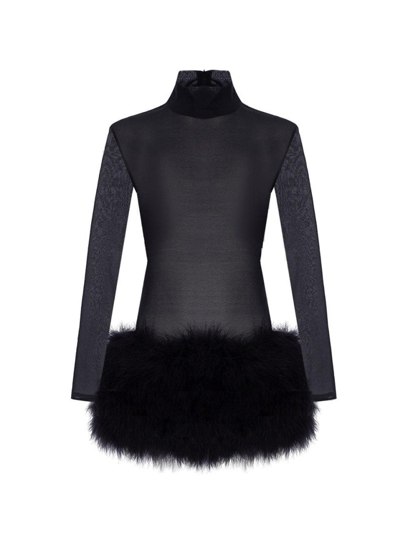 The New Arrivals By Ilkyaz Ozel Elly Mini Dress Mystere Black