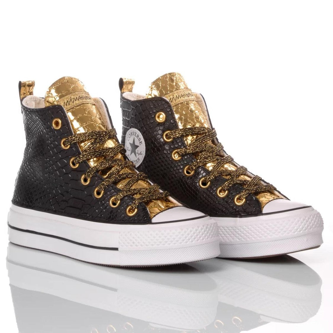 Converse Platform Snake Black Gold