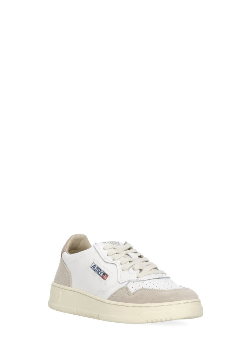 Autry White Medalist Low Leather Sneakers