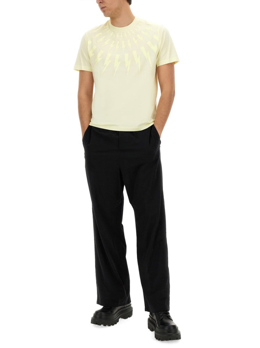 Neil Barrett Fairisle Thunderbolt T-Shirt