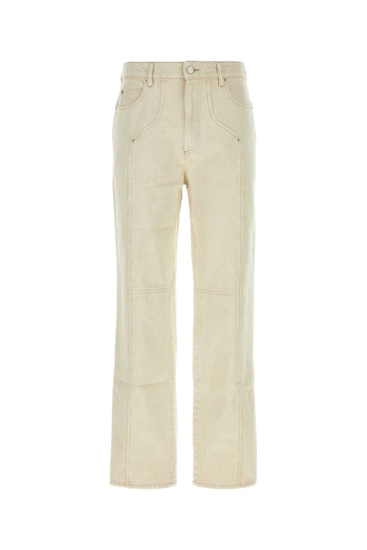 Isabel Marant Ivory Cotton Javi Pant