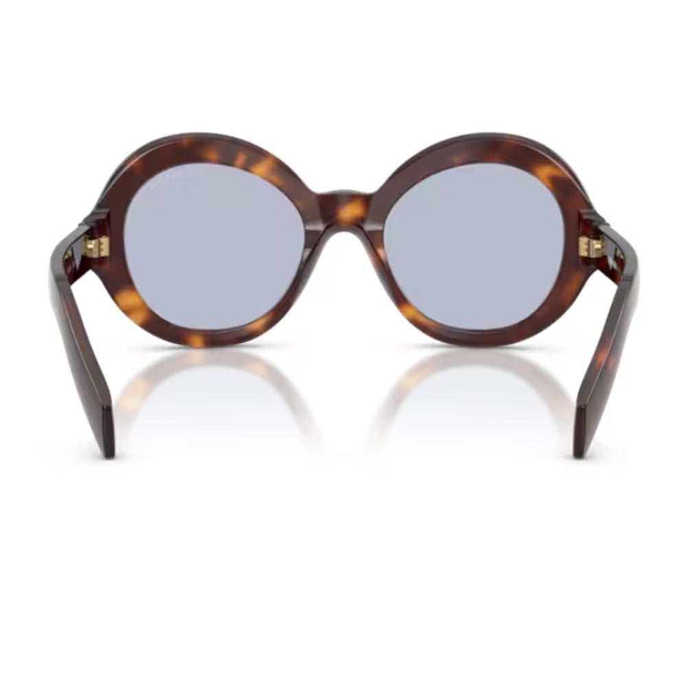 Prada Havana Pr D08su Round Acetate Sunglasses