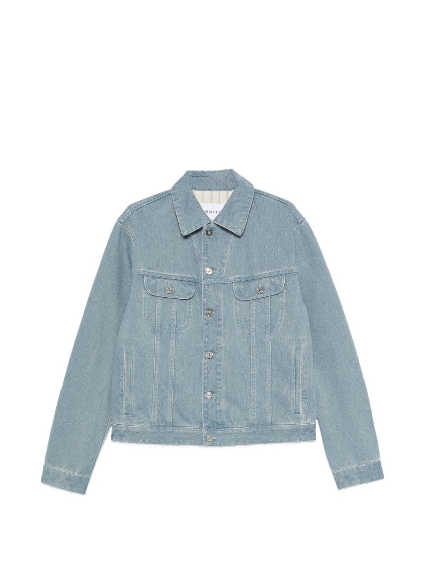 Givenchy Light Blue Structured Tailored Denim Jacket