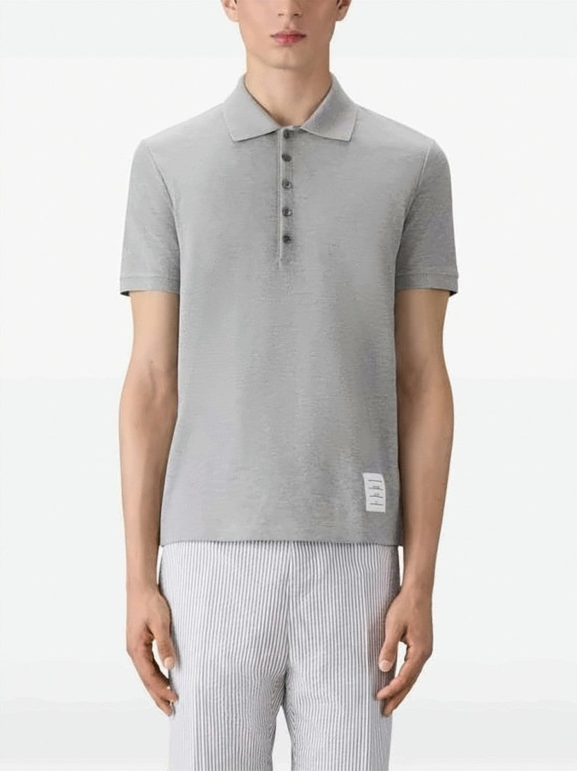 Thom Browne Thom Browne Classic Piqué Short-Sleeve Polo Shirt
