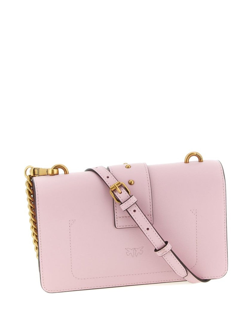 Pinko Structured Rectangular Bag With Gold Hardware