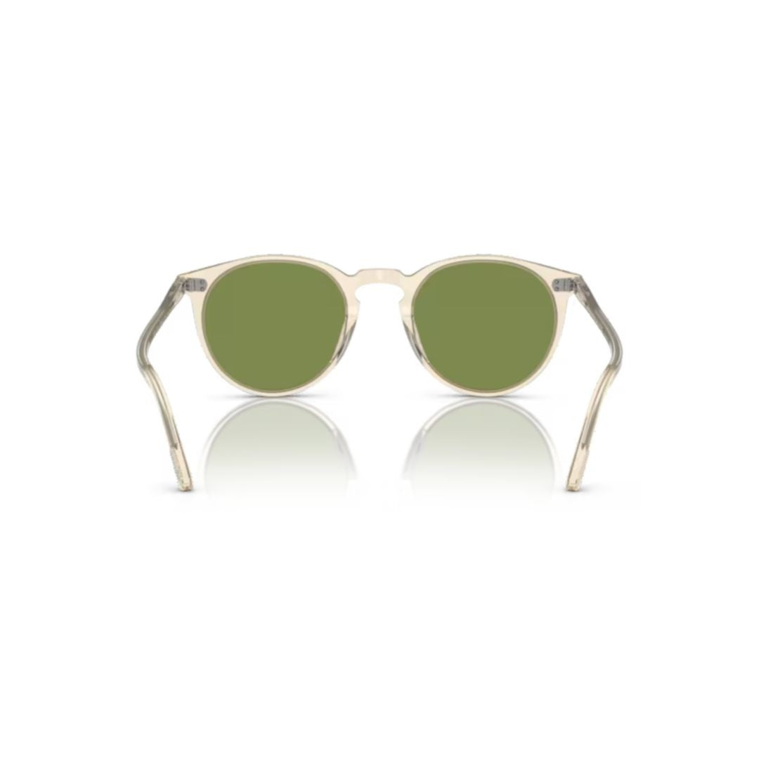 Oliver Peoples 0Ov5183s Translucent Acetate Sunglasses With Round Green Lenses