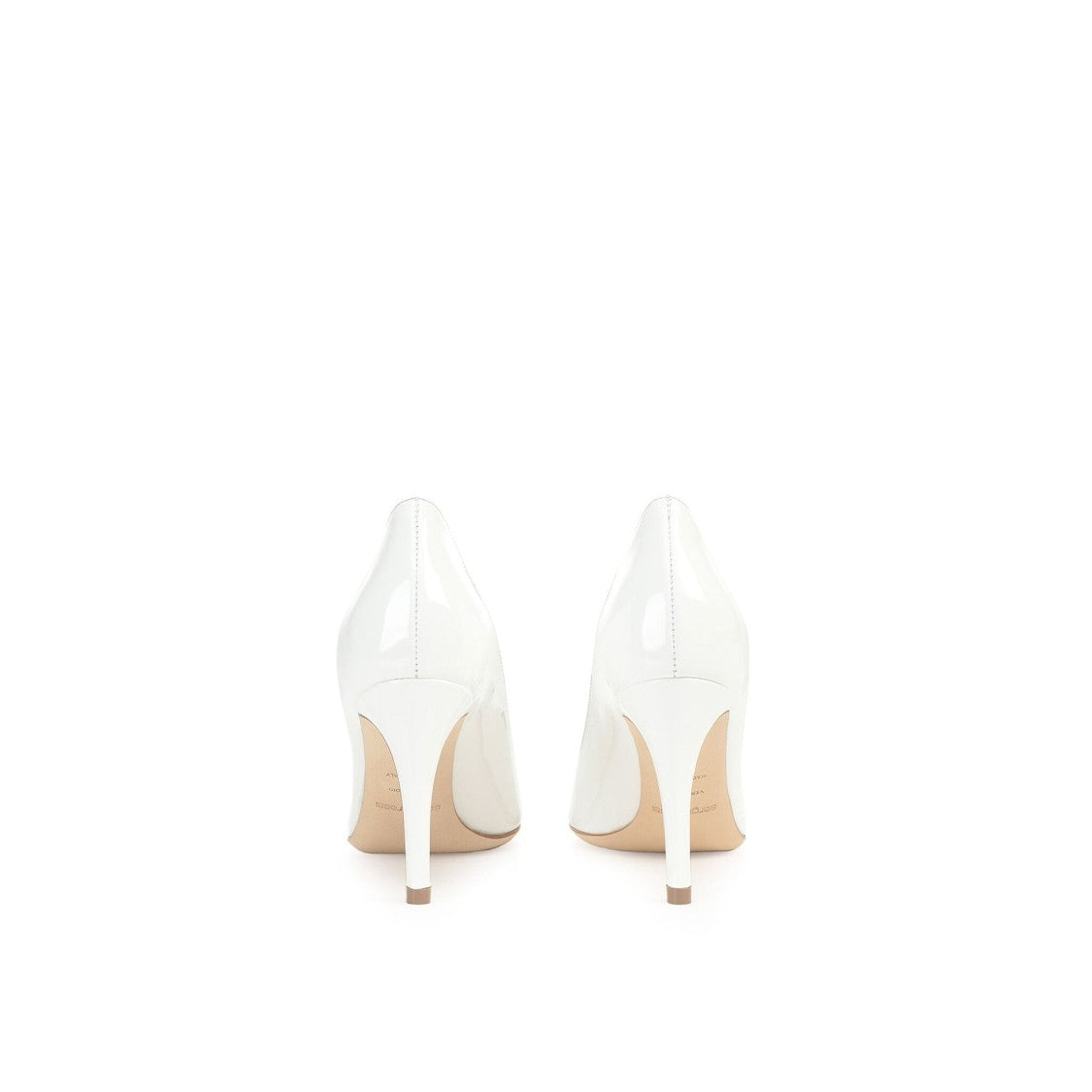 Sergio Rossi White Leather Pumps With Sleek Design