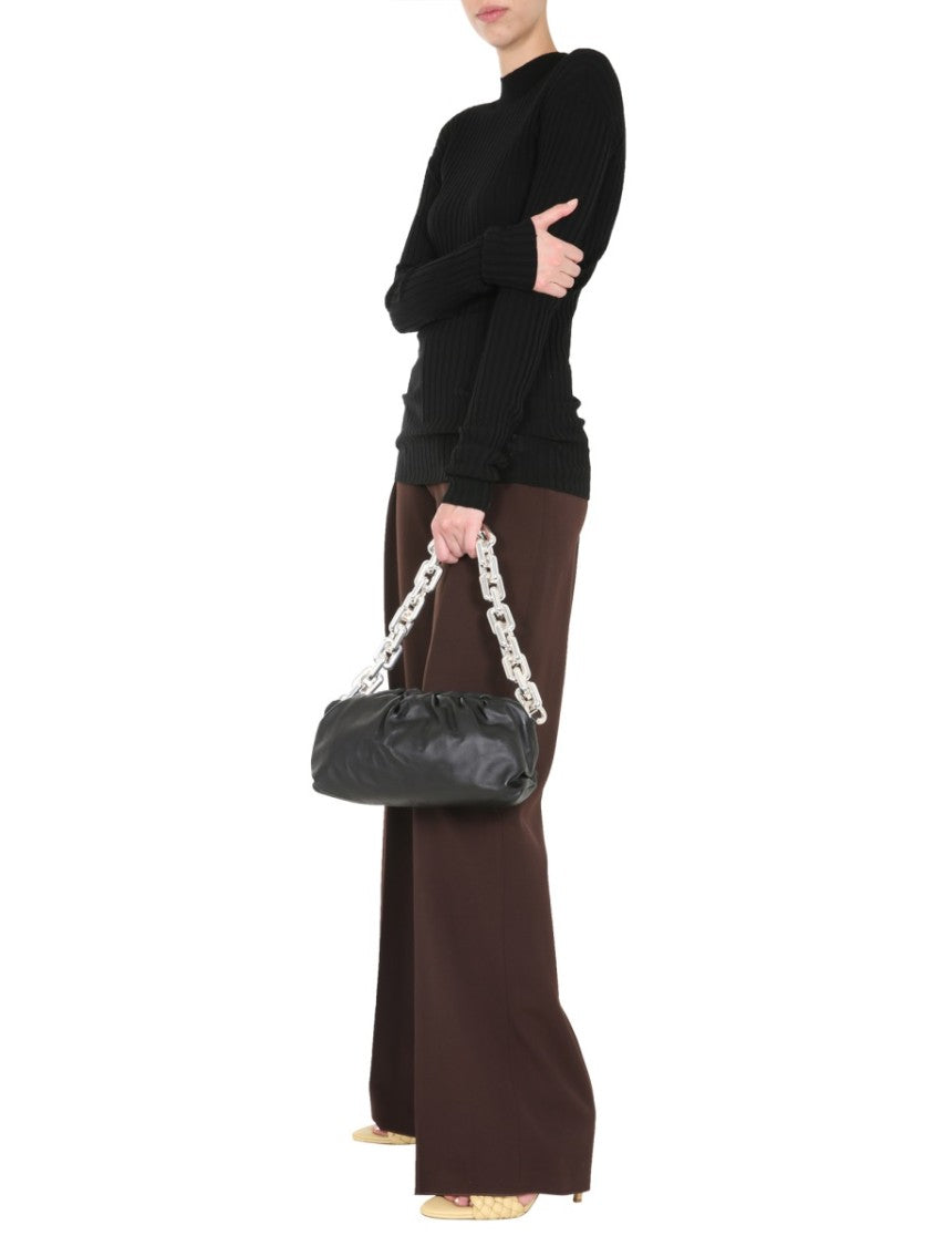 Bottega Veneta Polo Neck Turtleneck Sweater With Elongated Sleeves