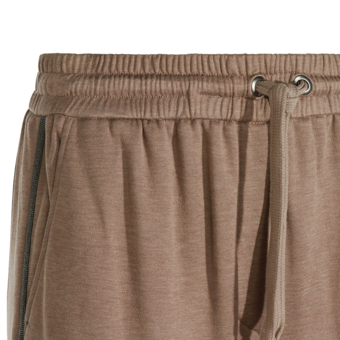 Brunello Cucinelli Relaxed Straight-Leg Trousers With Adjustable Waistband
