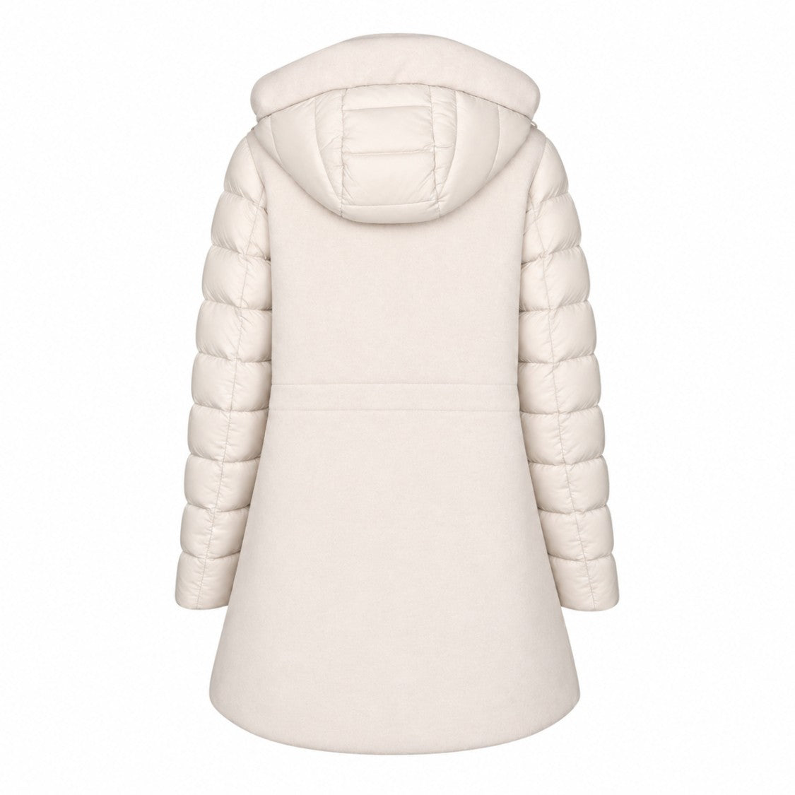 Moorer Streamlined Hooded Quilted Sleeve Parka
