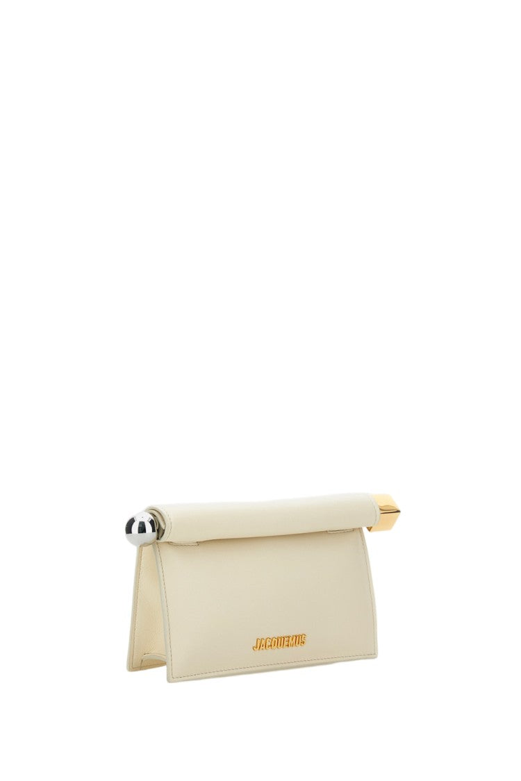 Jacquemus Mini Fold-Over Pouch In Smooth Nappa Leather