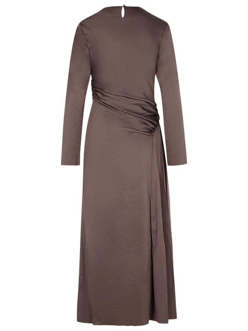 Simkhai 'Odessa' Dress In Chocolate Acetate Blend