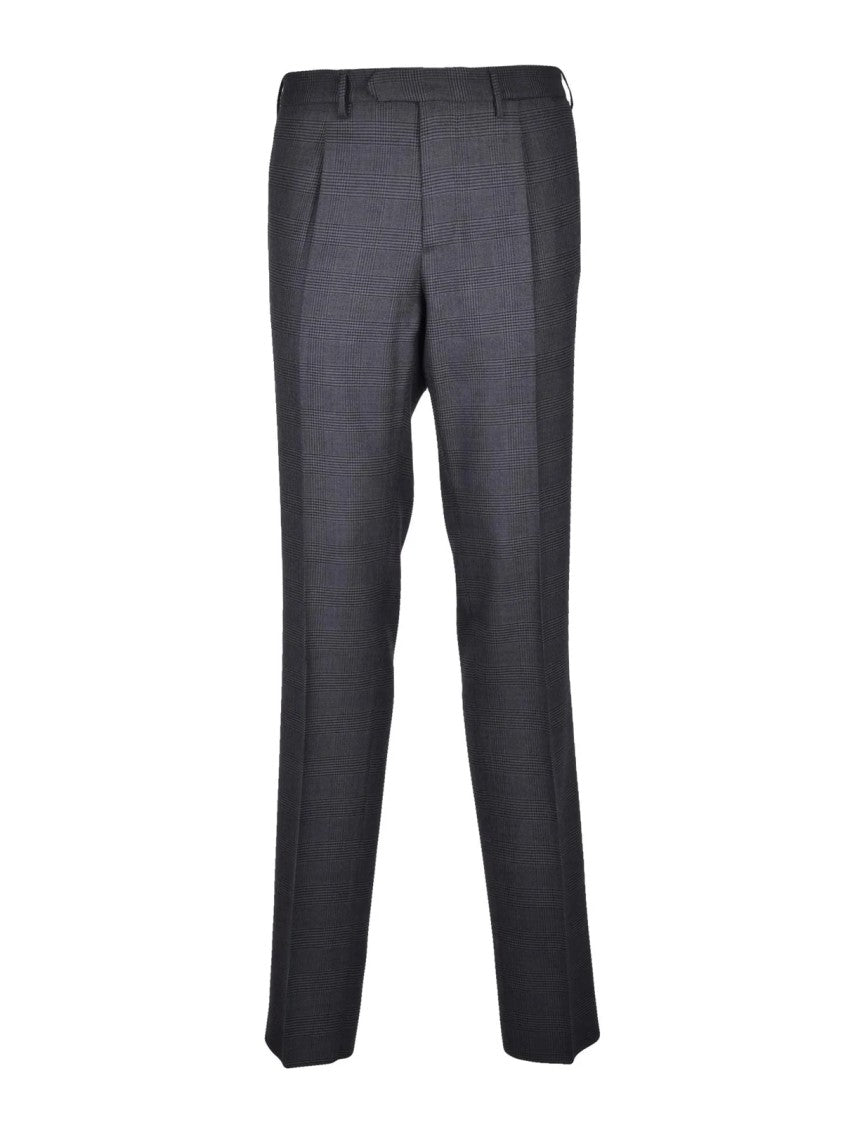 Santaniello To Magenta Grey Wool Polyester Elastane Men Suit