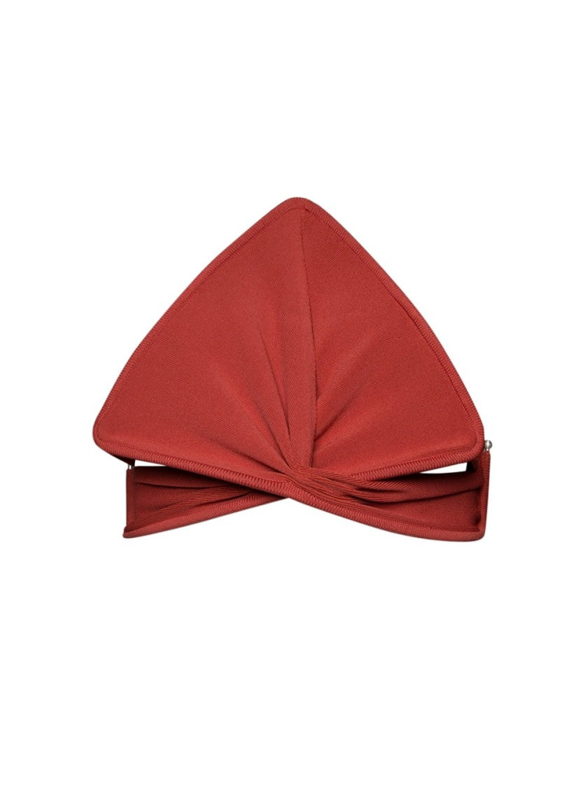 Christopher Esber Ore Pierced Spear Knit Bustier Brick