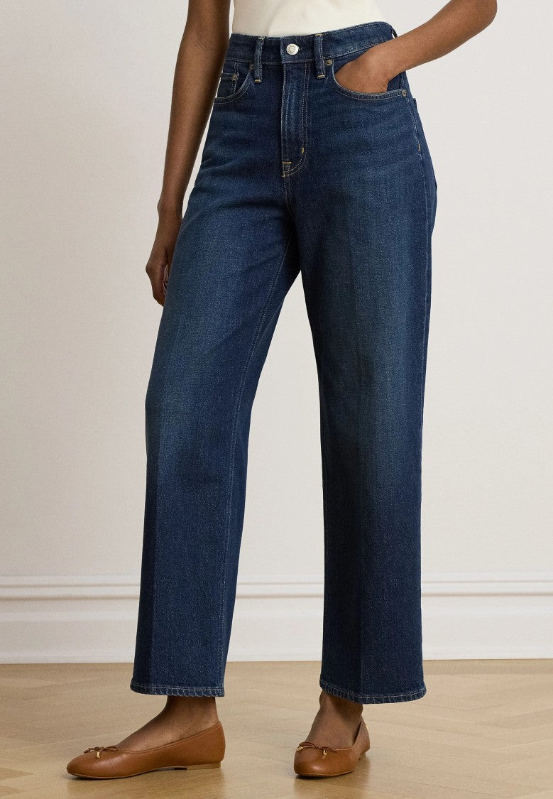 Lauren Ralph Lauren High-Waist Wide-Leg Jeans