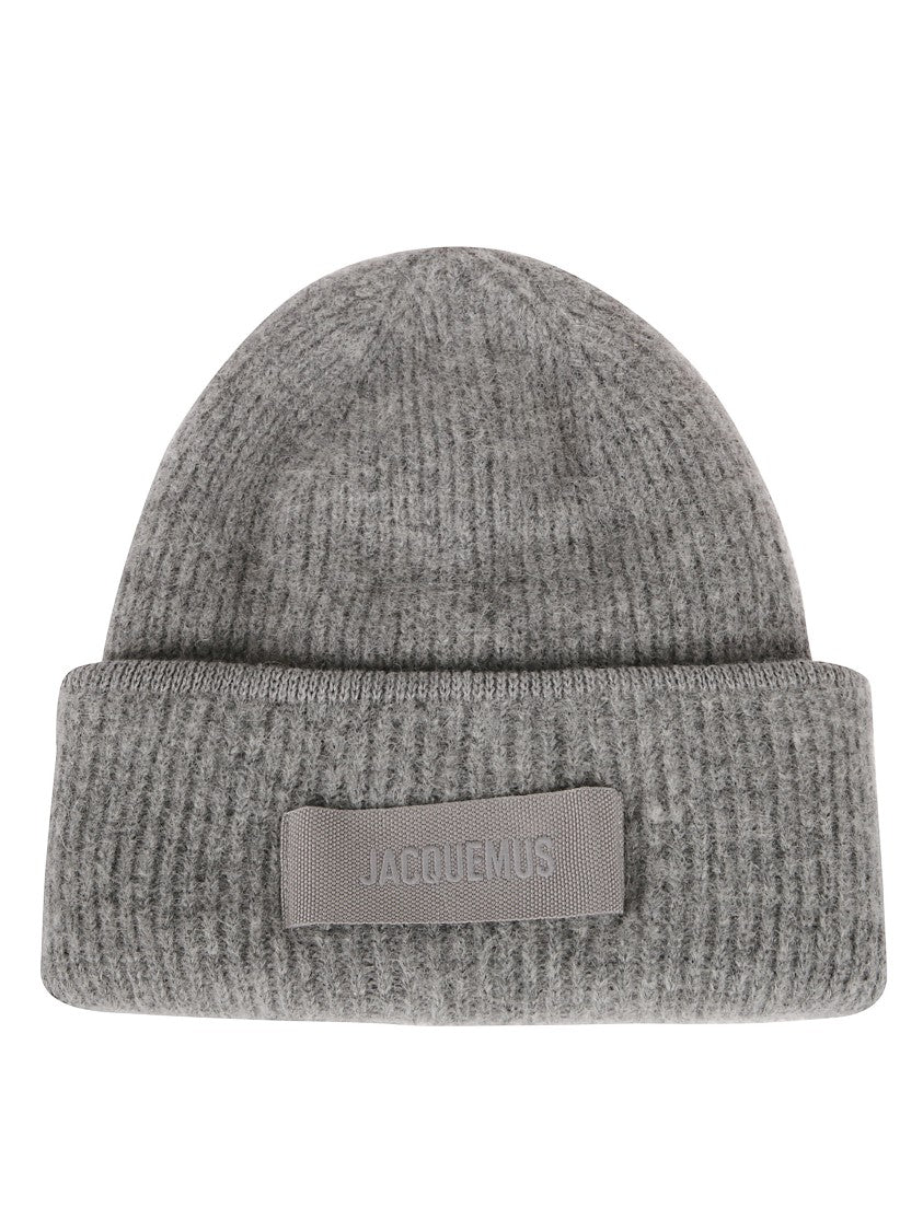Jacquemus Ribbed Knit Hat With Turn-Up Brim
