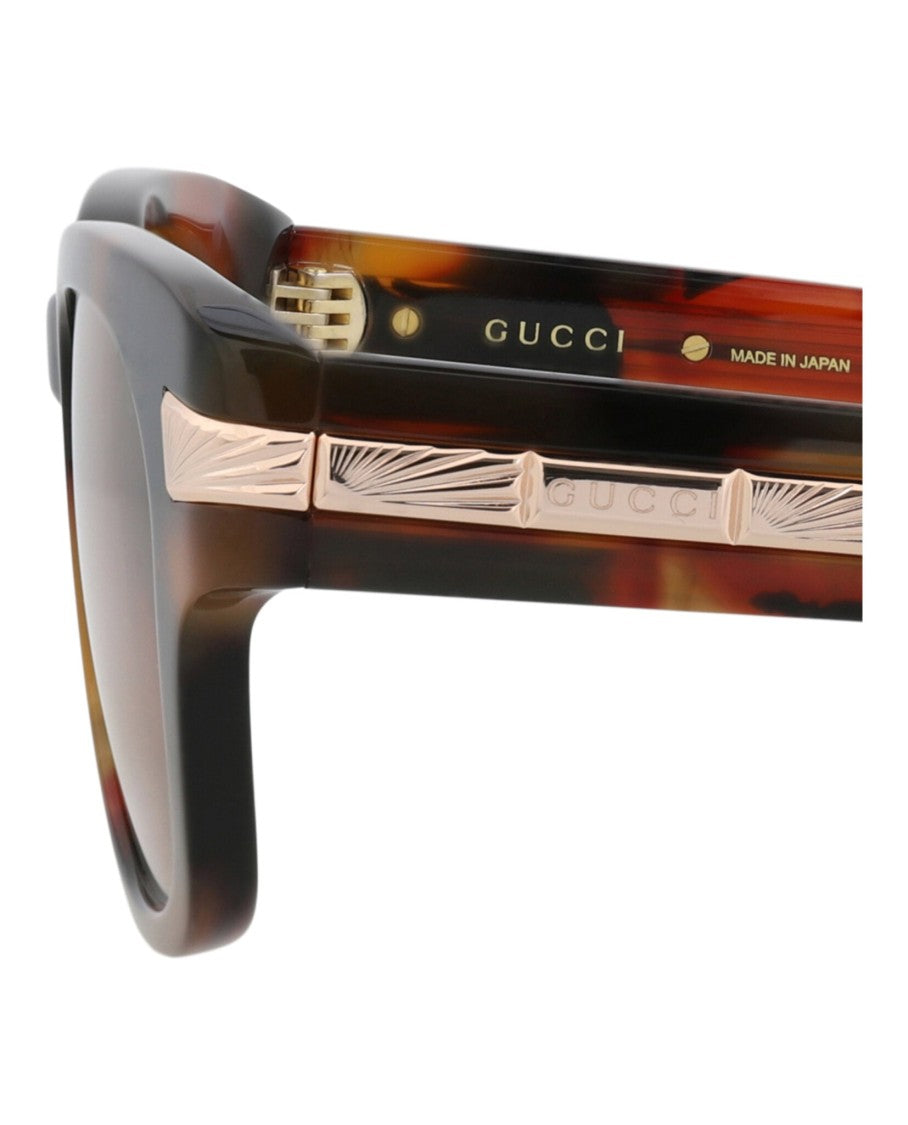 Gucci Round-Frame Recycled Acetate Sunglasses