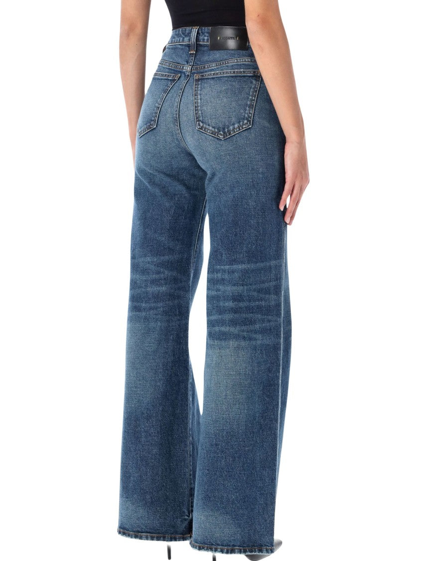 Khaite Dane Wide-Leg High-Waisted Jeans