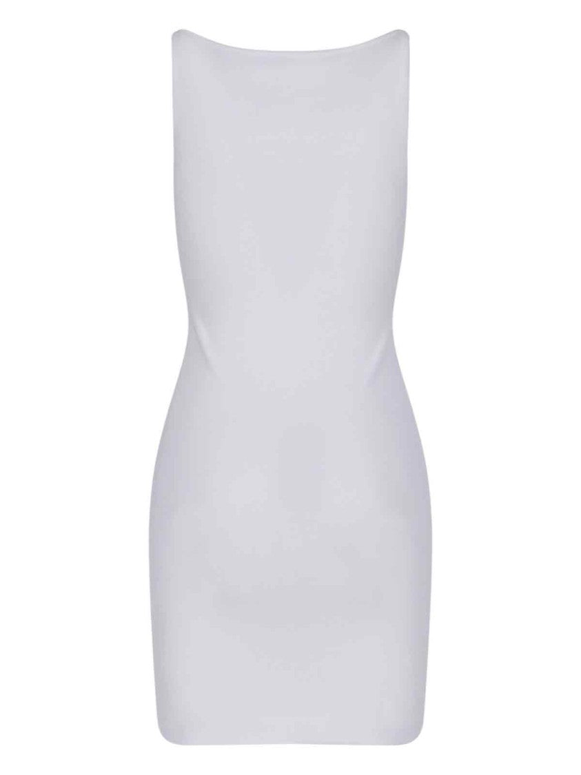 Off-White Logo Midi Dress – White