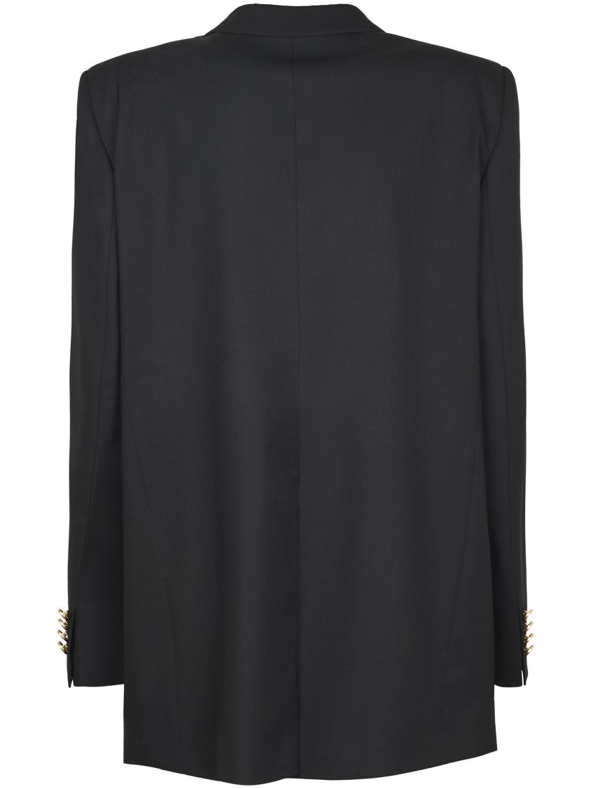 Tagliatore Over-Sized Virgin Wool Blend Jacket With Minimalist Design