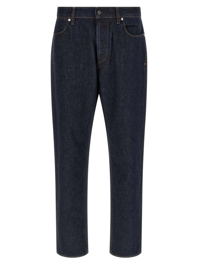 Stone Island Indigo Cotton Denim Jeans