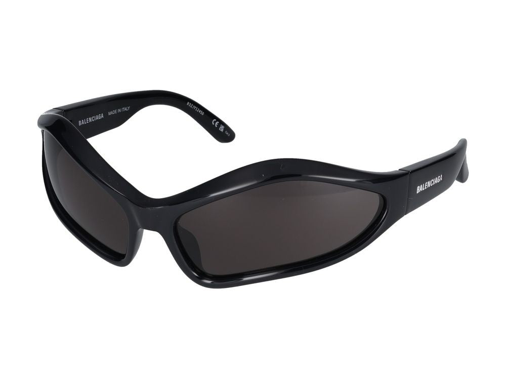 Balenciaga Black Bb0314s Bold Angular Frame Sunglasses