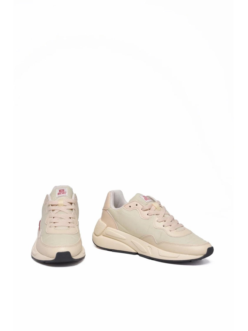 Diesel Ecru Pink Gripped Rubber Sneakers