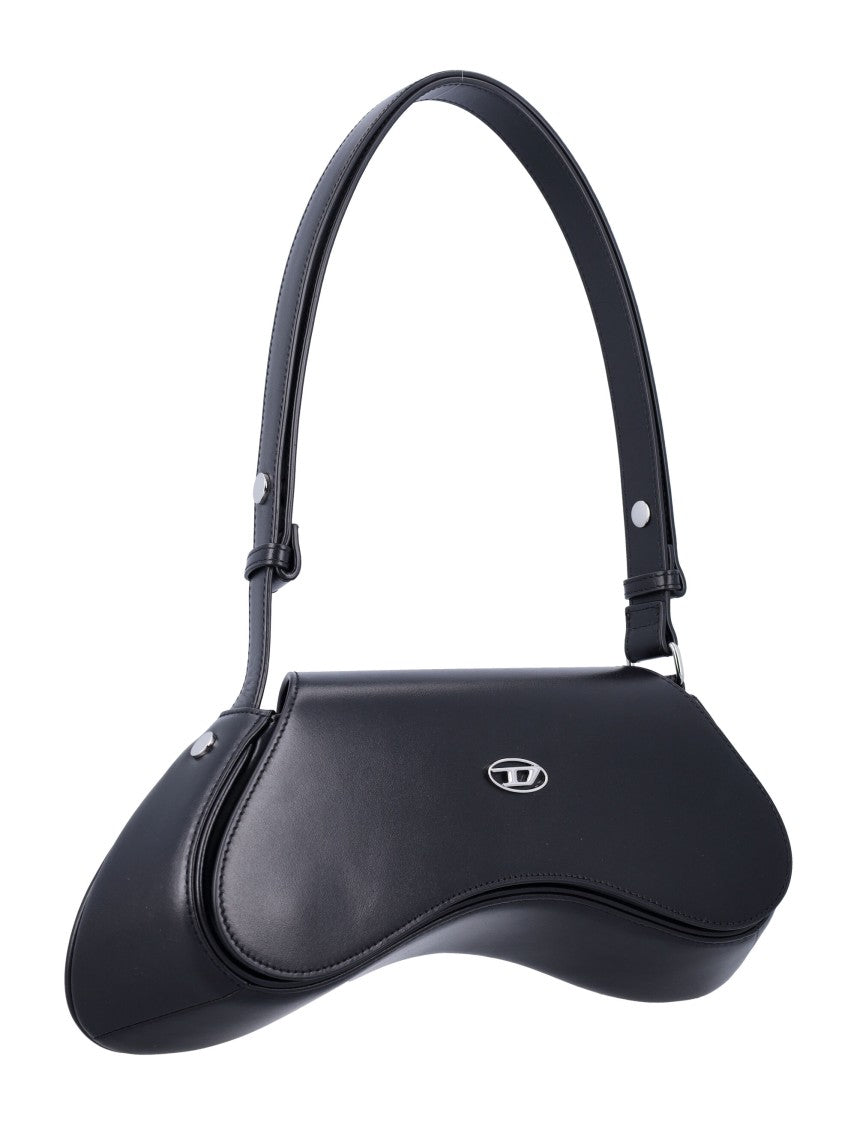 Diesel Black Leather Play Crossbody