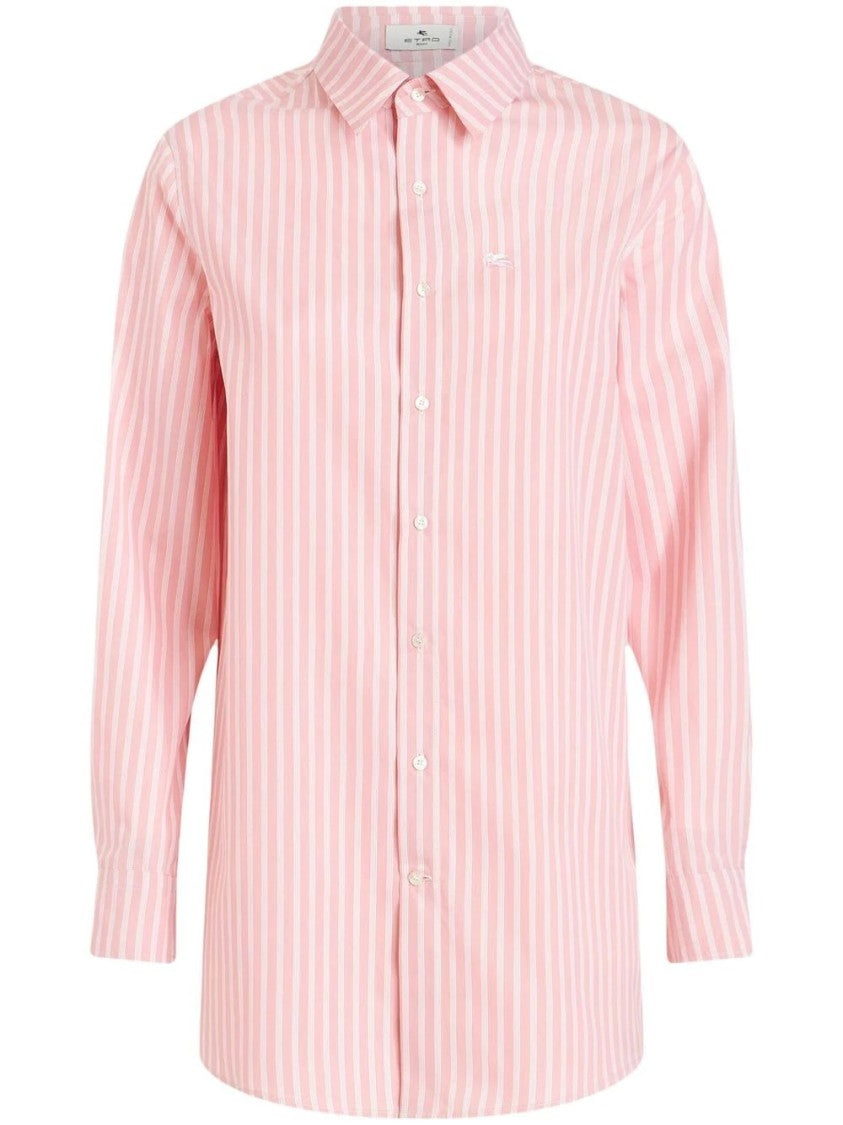 Etro Cotton Shirt With Bold Pink