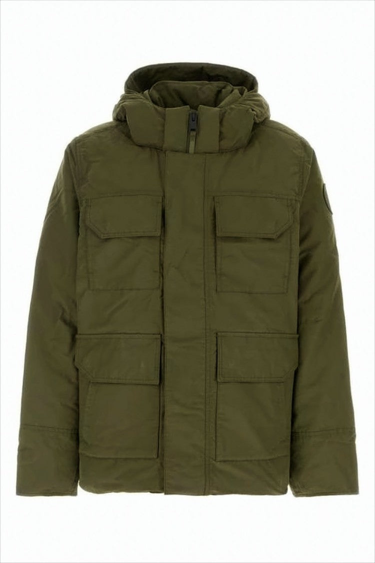 Canada Goose Boxy-Fit Cotton Parka With High Collar