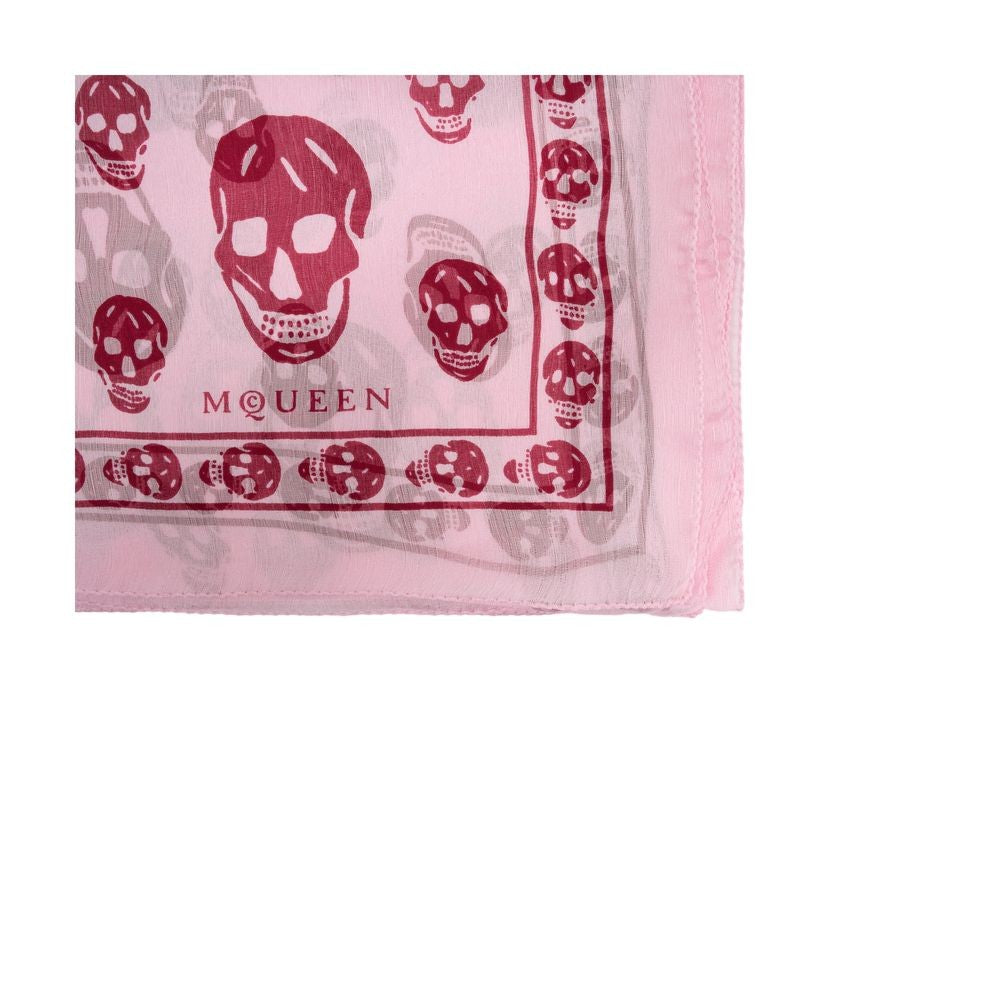 Alexander Mcqueen Ca Skull Scarf - Alexander Mcqueen - Silk - Pink