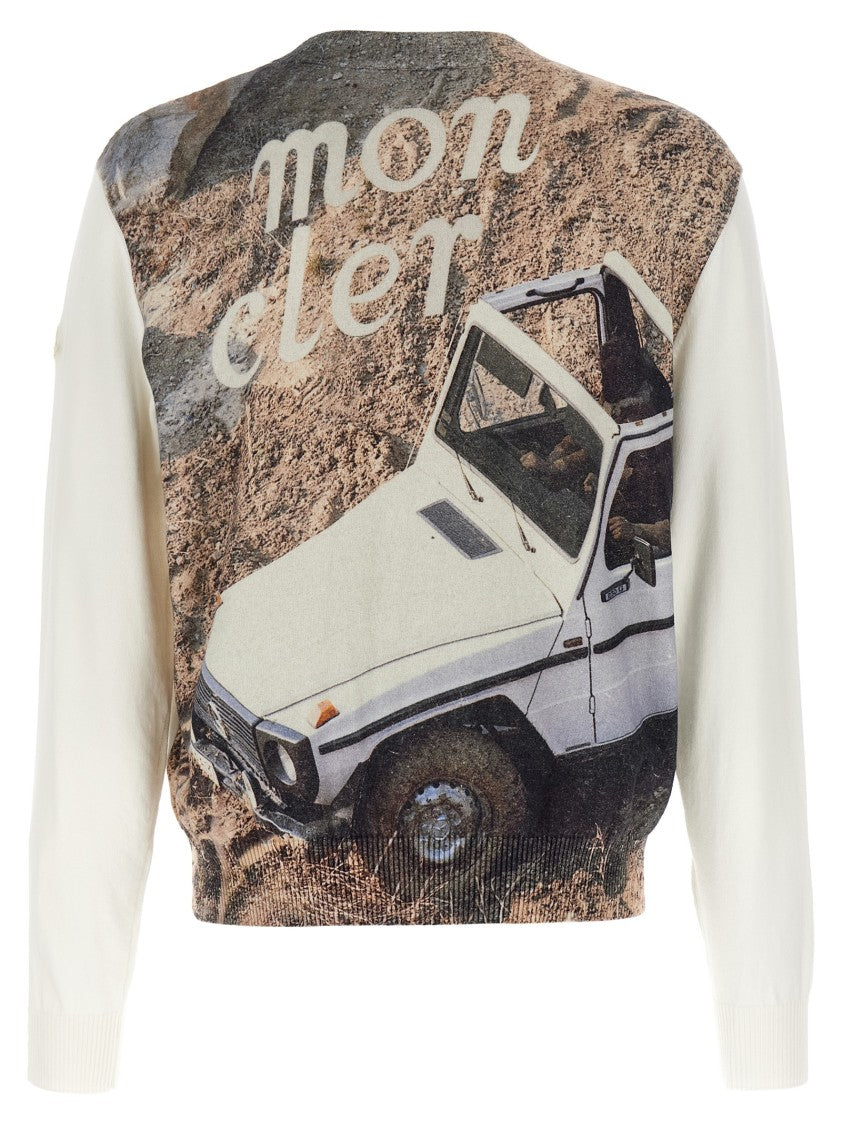 Moncler Genius Back Print Cotton Sweater