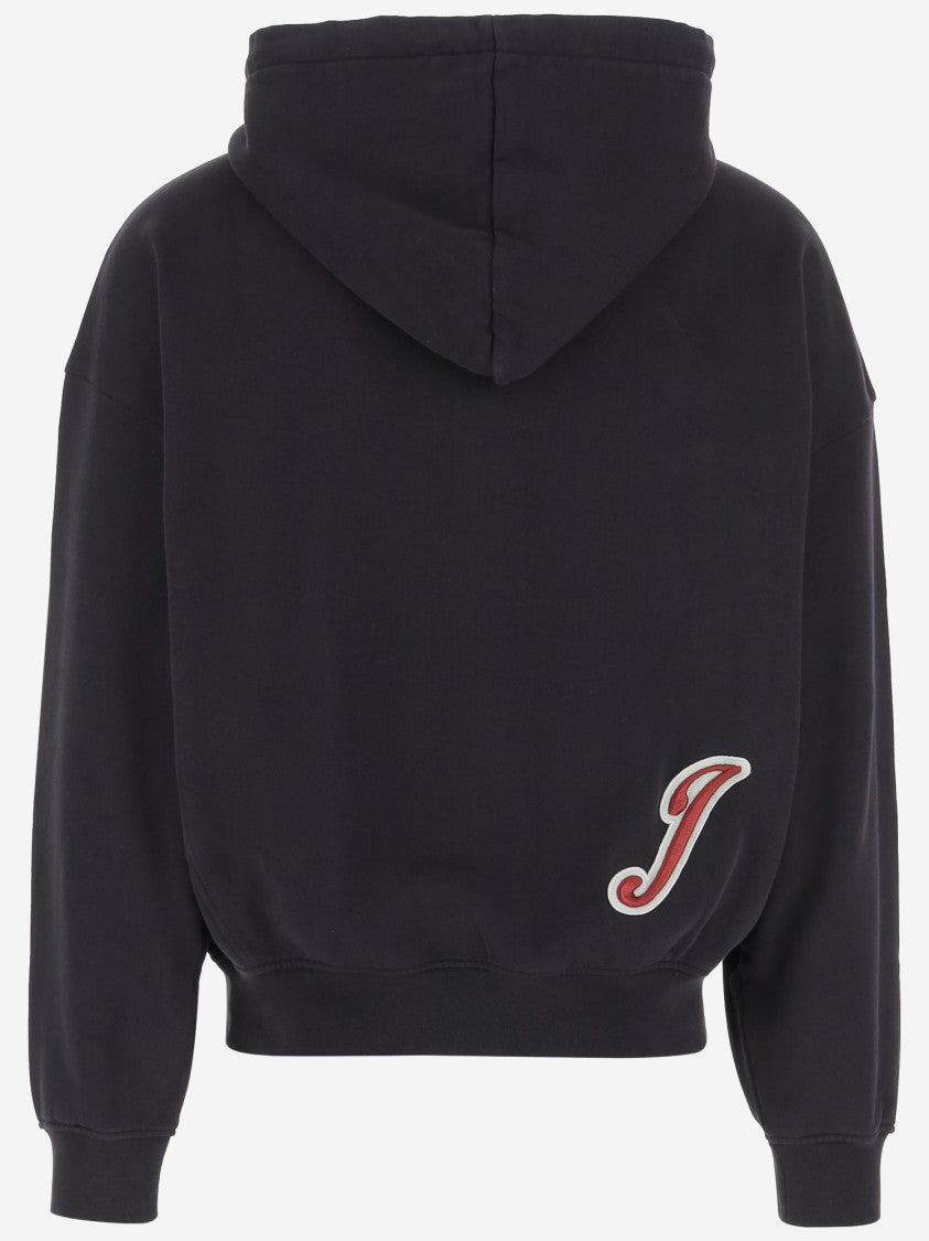 Jacquemus Cotton Sweatshirt With Embroidered Varsity Patch