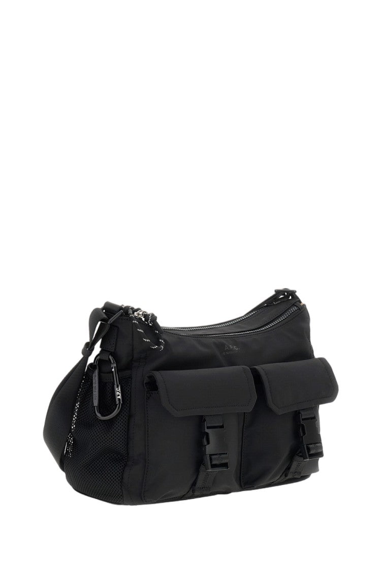 A.P.C. Functional Nylon Crossbody Bag With Buckle Flaps