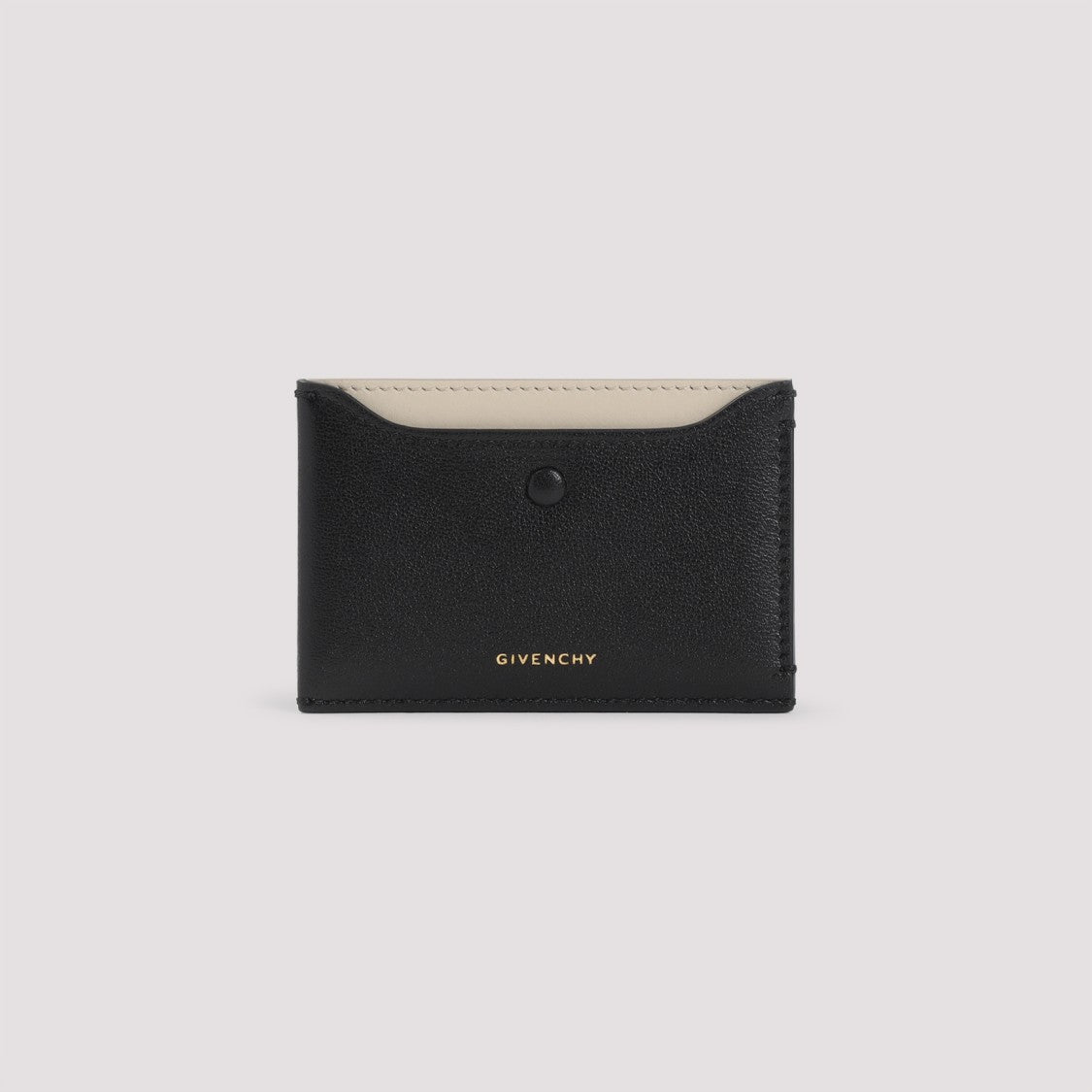 Givenchy Black Calf Leather Credit Card Case