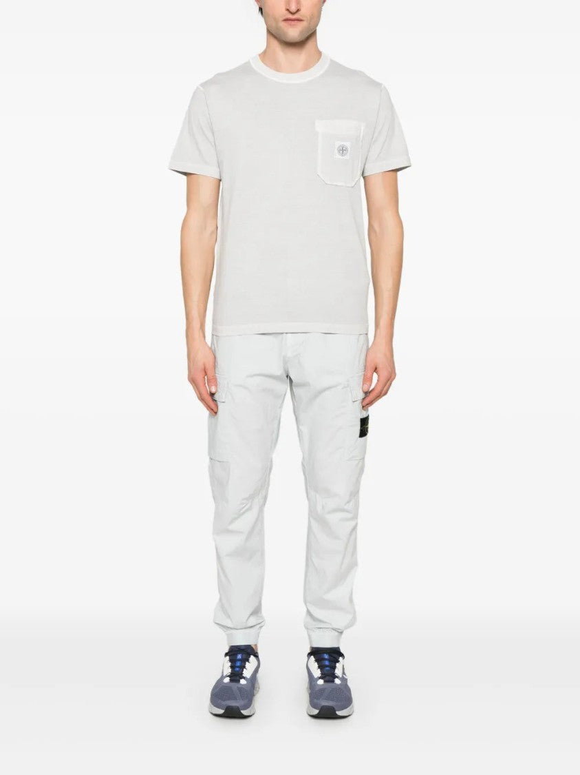 Stone Island Fissato-Effect Organic-Cotton T-Shirt